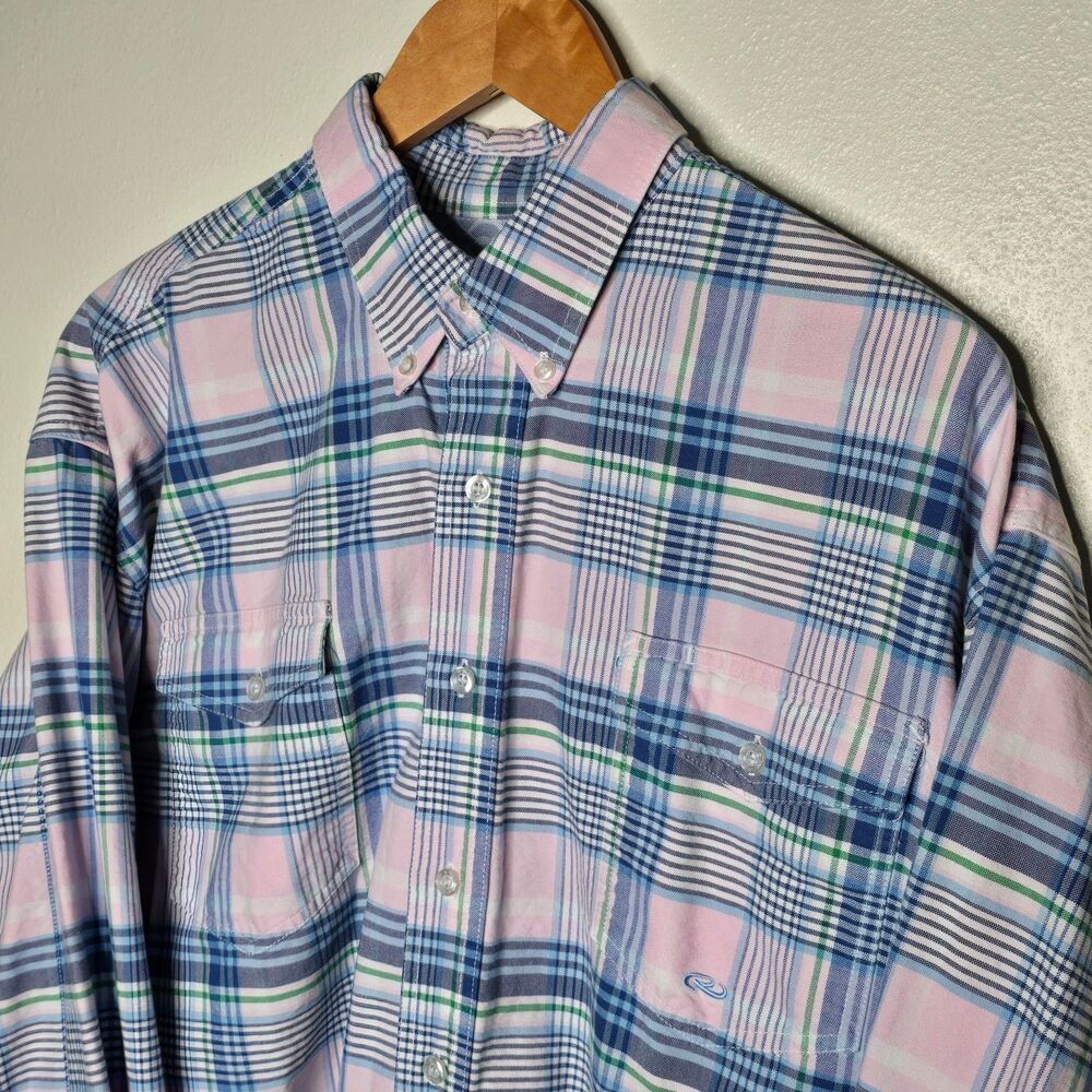 Roper Men's XL Pink Long Sleeve Button Down Western Shirt